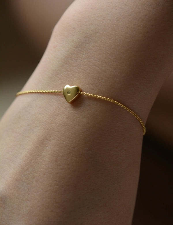Heart Bracelet Topaz