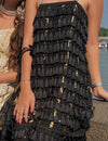 Zaira Tassel Salwar Set Black