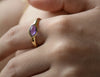 Amethyst 1 Stone Ring