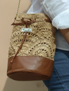 Raffia Bucket Bag
