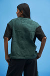 Black Shoji Patch Work T-Shirt