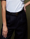 Logus Navy Linen Trouser
