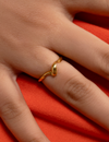 The Almost Straight Ring - Gold