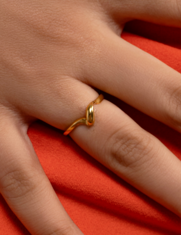 The Almost Straight Ring - Gold