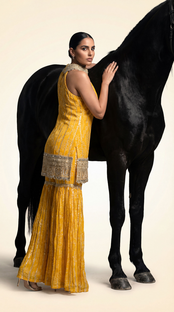Solara Halter Sharara Set