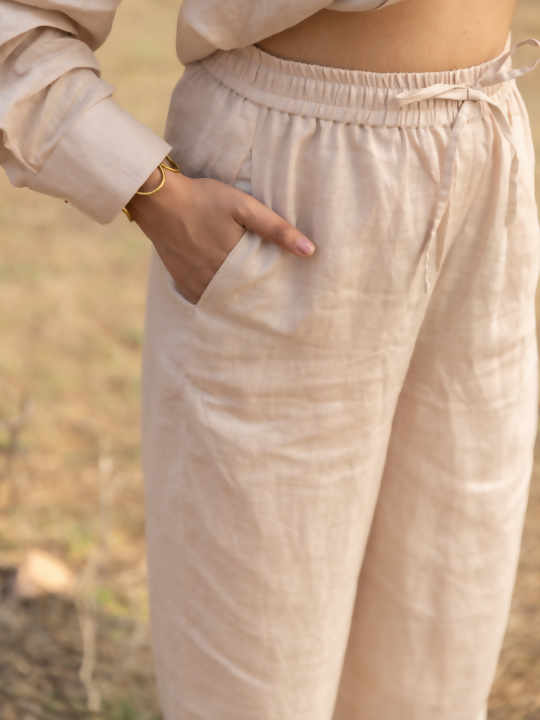 Oryn Drawstring pants - beige